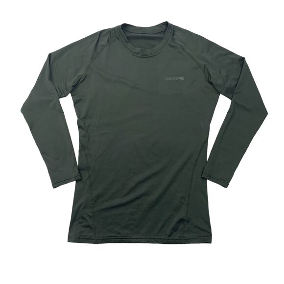Devops T Shirt Mens M Medium Forest Green Fleece Lined Long Sleeve Base Layer - Picture 1 of 10